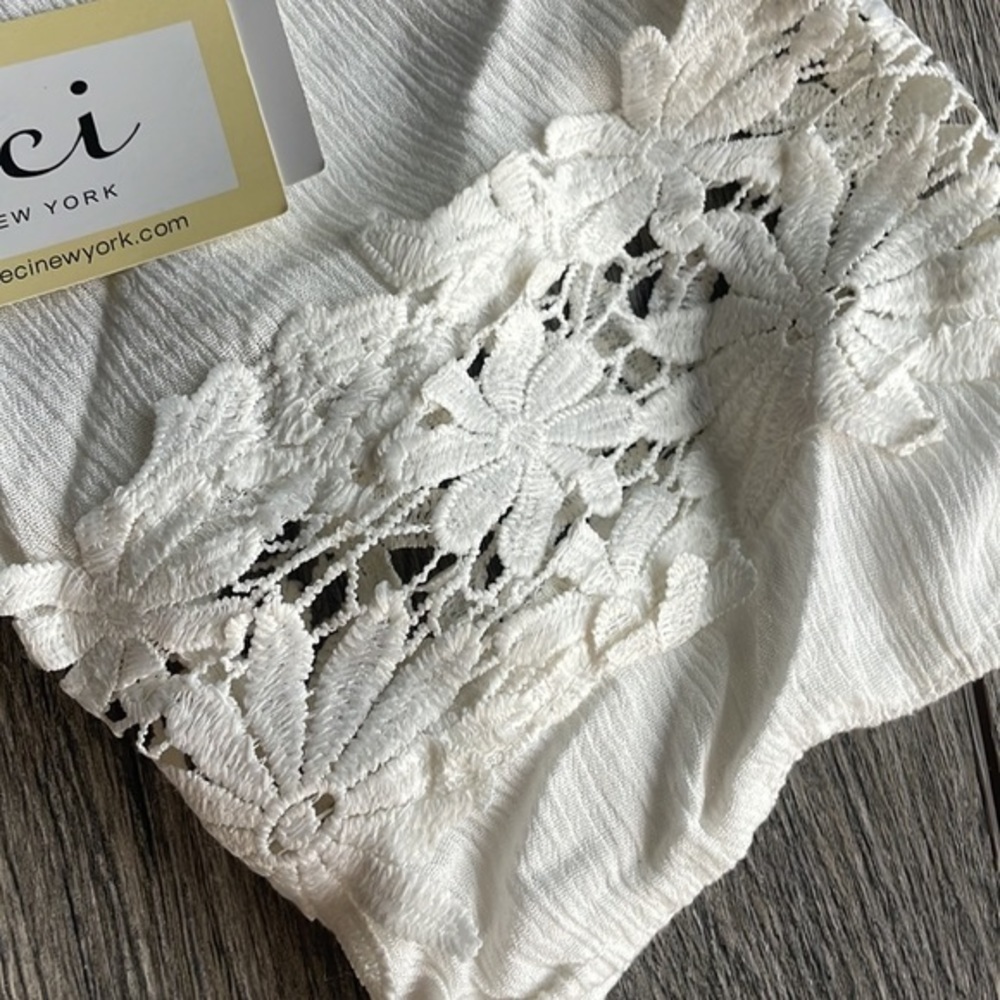 NWT ECI dress lace large ivory lace dress - Picture 8 of 11